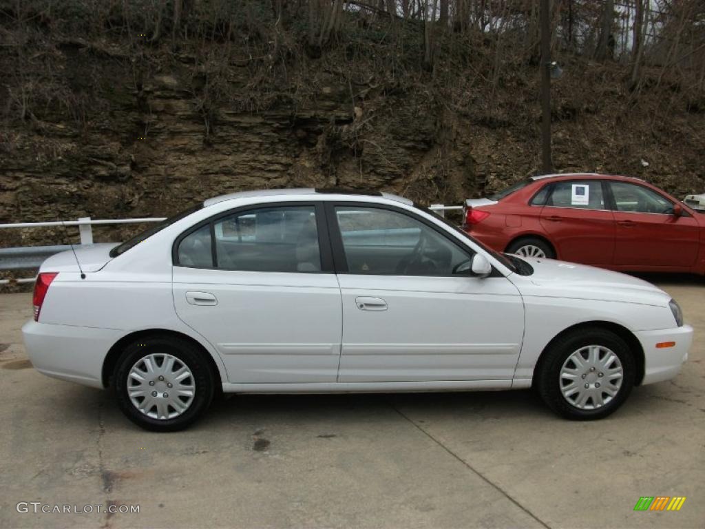 2006 Elantra GLS Sedan - Nordic White / Gray photo #3