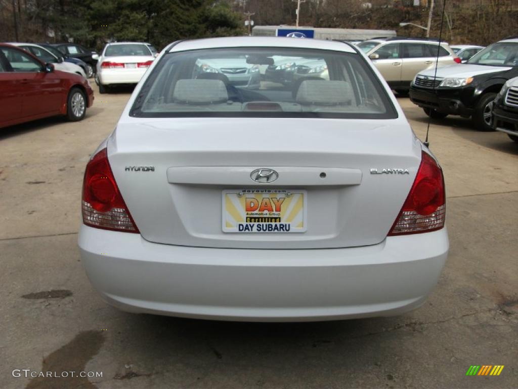 2006 Elantra GLS Sedan - Nordic White / Gray photo #5