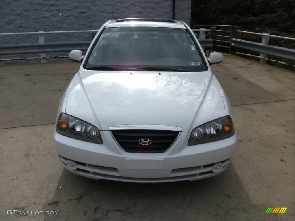 2006 Elantra GLS Sedan - Nordic White / Gray photo #9