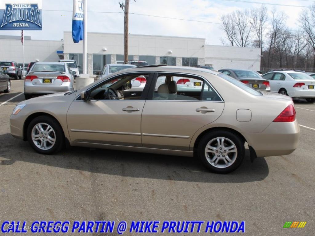 2007 Accord EX-L Sedan - Desert Mist Metallic / Ivory photo #1