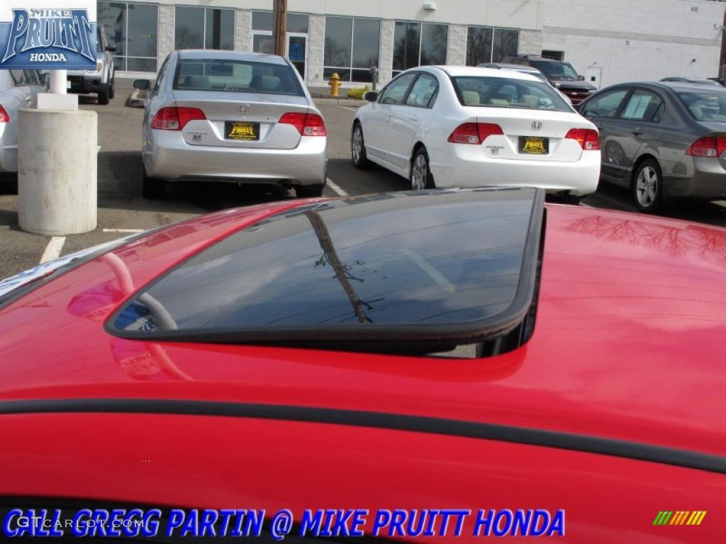 2007 Civic EX Coupe - Rallye Red / Black photo #9