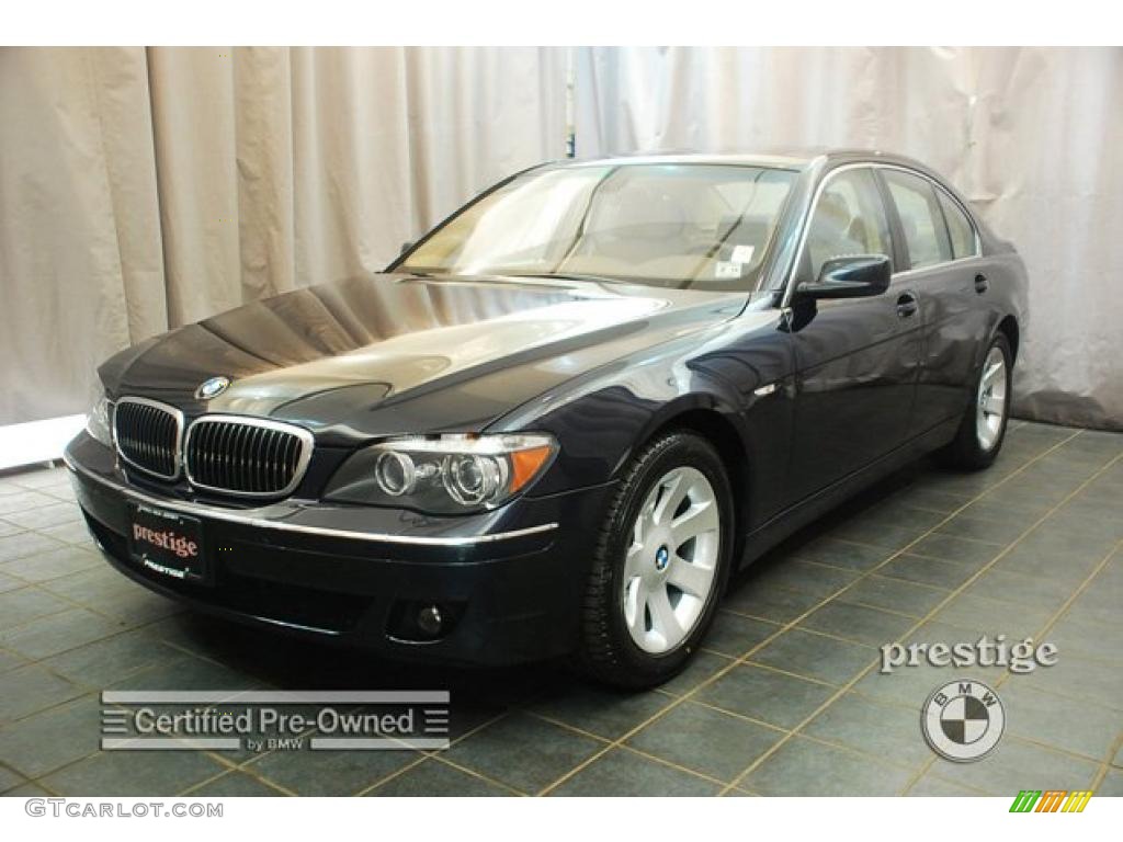 2008 7 Series 750i Sedan - Monaco Blue Metallic / Beige photo #1