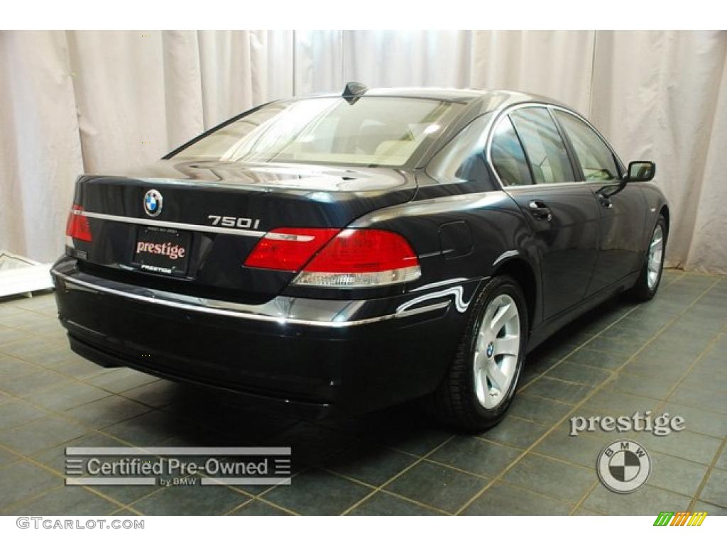 2008 7 Series 750i Sedan - Monaco Blue Metallic / Beige photo #2