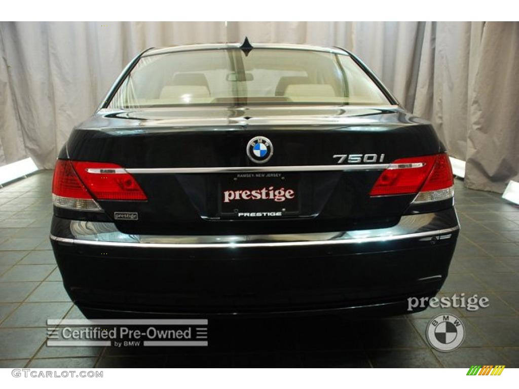2008 7 Series 750i Sedan - Monaco Blue Metallic / Beige photo #3