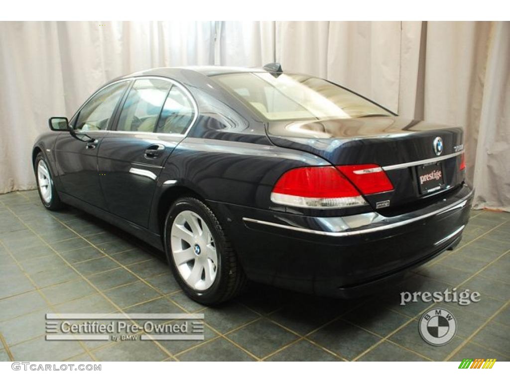 2008 7 Series 750i Sedan - Monaco Blue Metallic / Beige photo #4