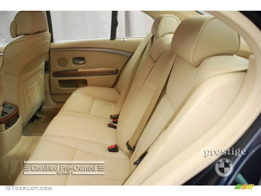 2008 7 Series 750i Sedan - Monaco Blue Metallic / Beige photo #6
