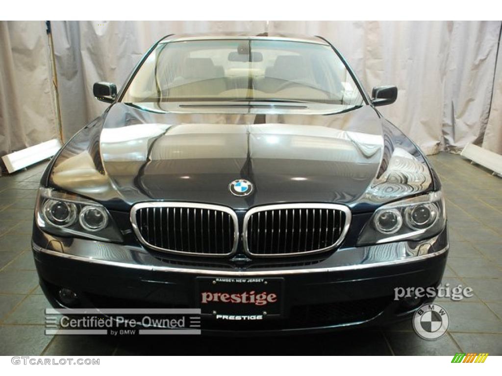 2008 7 Series 750i Sedan - Monaco Blue Metallic / Beige photo #9
