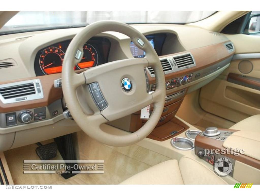 2008 7 Series 750i Sedan - Monaco Blue Metallic / Beige photo #12