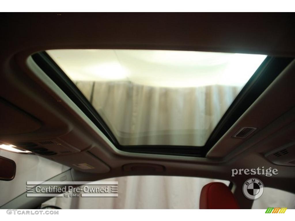 2008 3 Series 335xi Coupe - Black Sapphire Metallic / Coral Red/Black photo #13