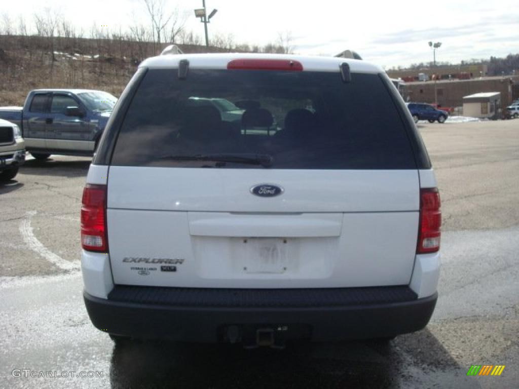 2003 Explorer XLT 4x4 - Oxford White / Graphite Grey photo #4