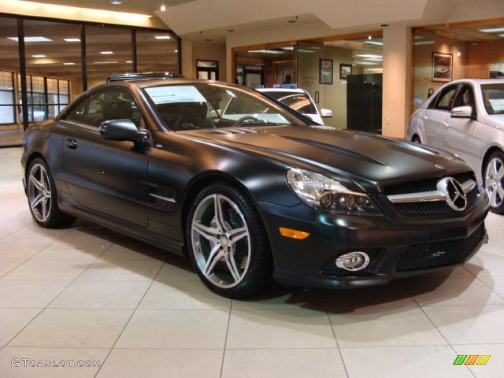 2011 SL 550 Night Edition Roadster - designo Magno Night Black / Black photo #1