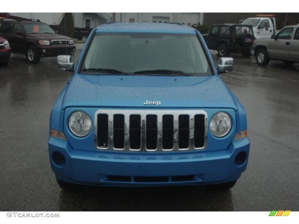 2008 Patriot Sport 4x4 - Surf Blue Pearl / Dark Slate Gray photo #8