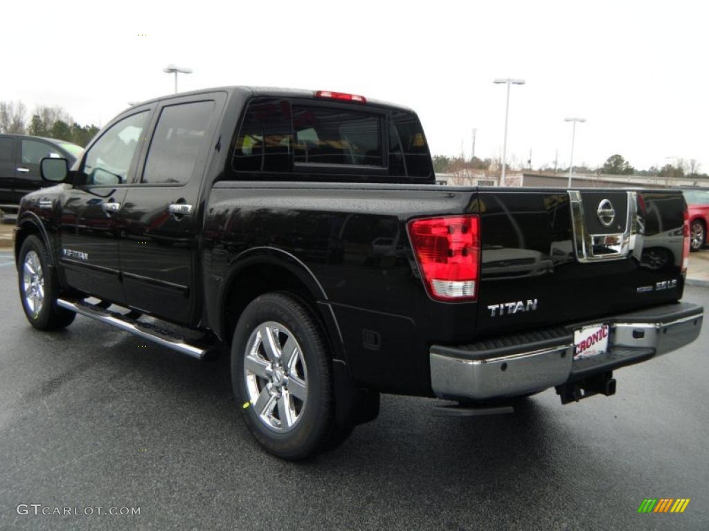 2010 Titan LE Heavy Metal Chrome Edition Crew Cab - Galaxy Black / Charcoal photo #3