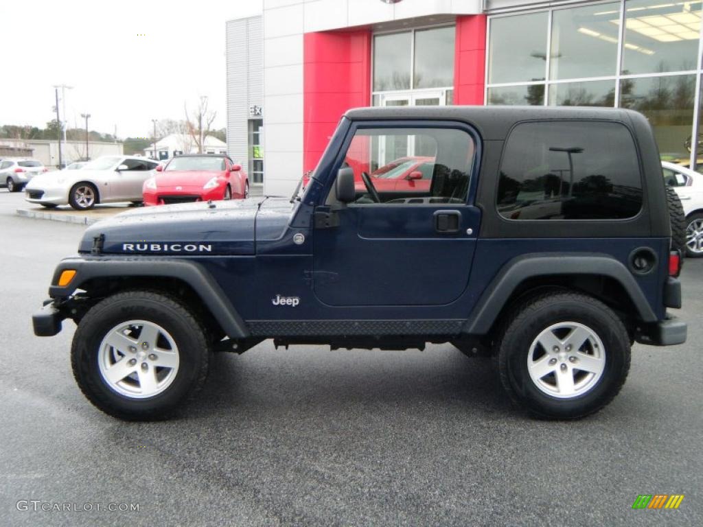 2006 Wrangler Rubicon 4x4 - Midnight Blue Pearl / Dark Slate Gray photo #2