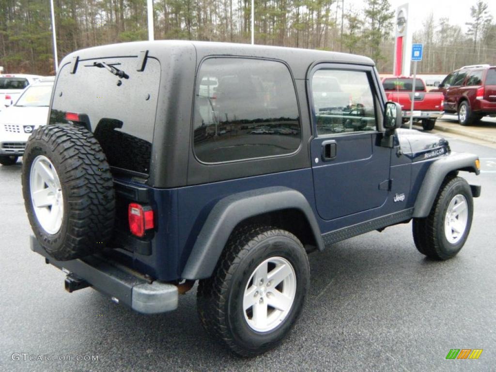 2006 Wrangler Rubicon 4x4 - Midnight Blue Pearl / Dark Slate Gray photo #5