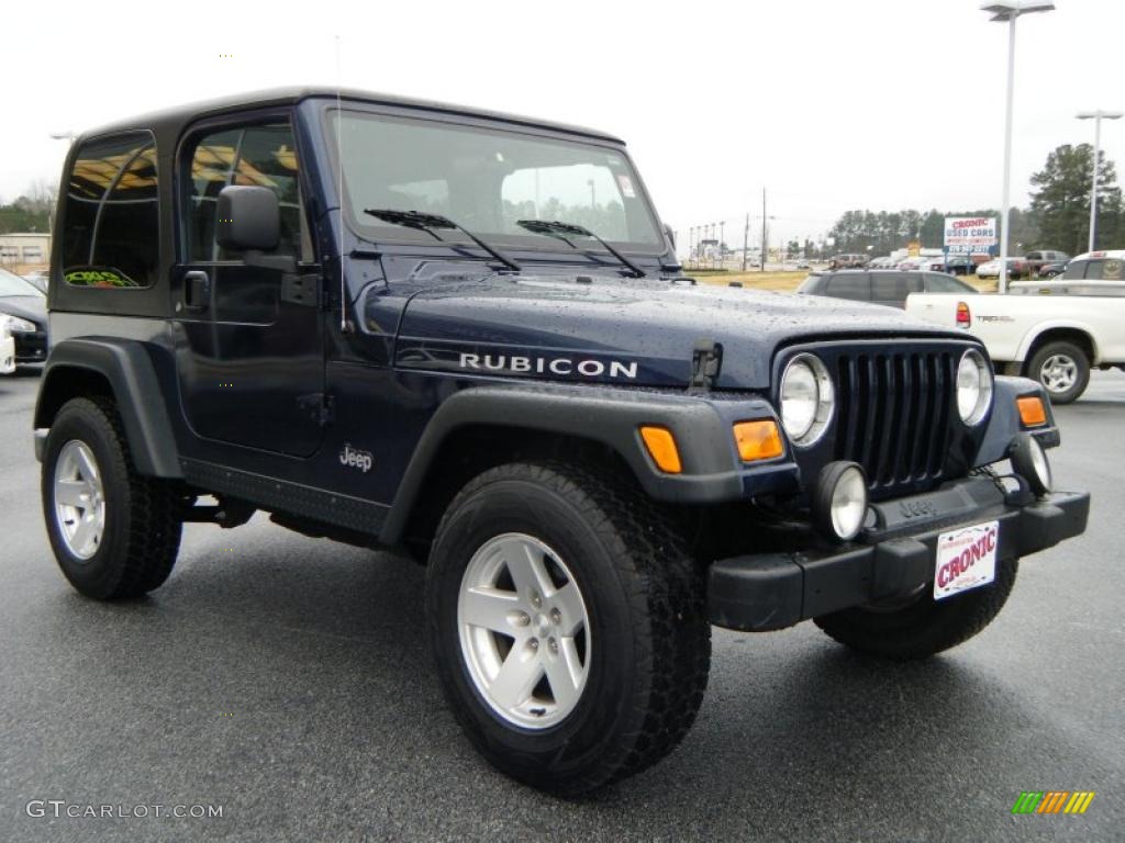 2006 Wrangler Rubicon 4x4 - Midnight Blue Pearl / Dark Slate Gray photo #7