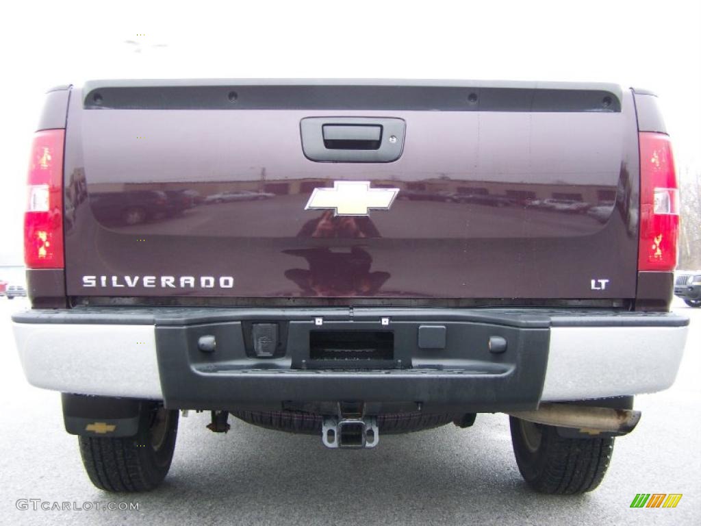 2008 Silverado 1500 LT Extended Cab 4x4 - Dark Cherry Metallic / Ebony photo #6