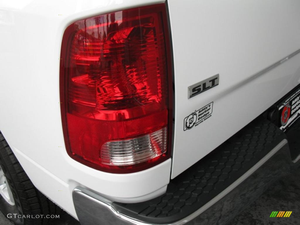 2010 Ram 1500 SLT Quad Cab - Stone White / Dark Slate/Medium Graystone photo #8
