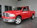 2010 Flame Red Dodge Ram 1500 Big Horn Quad Cab  photo #2