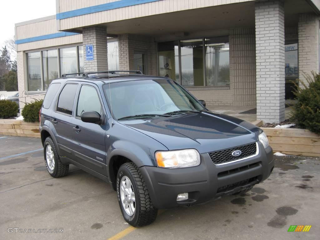 2001 Escape XLT V6 4WD - Medium Wedgewood Blue Metallic / Medium Graphite Grey photo #4