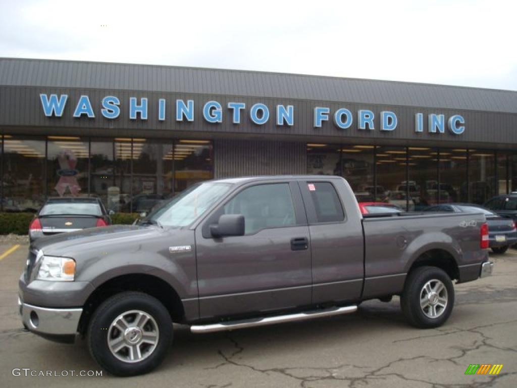 2007 F150 XLT SuperCab 4x4 - Dark Shadow Grey Metallic / Medium Flint photo #1