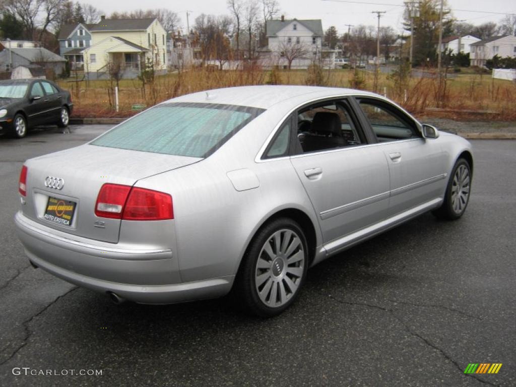 2007 A8 L 4.2 quattro - Light Silver Metallic / Black/Amaretto photo #3