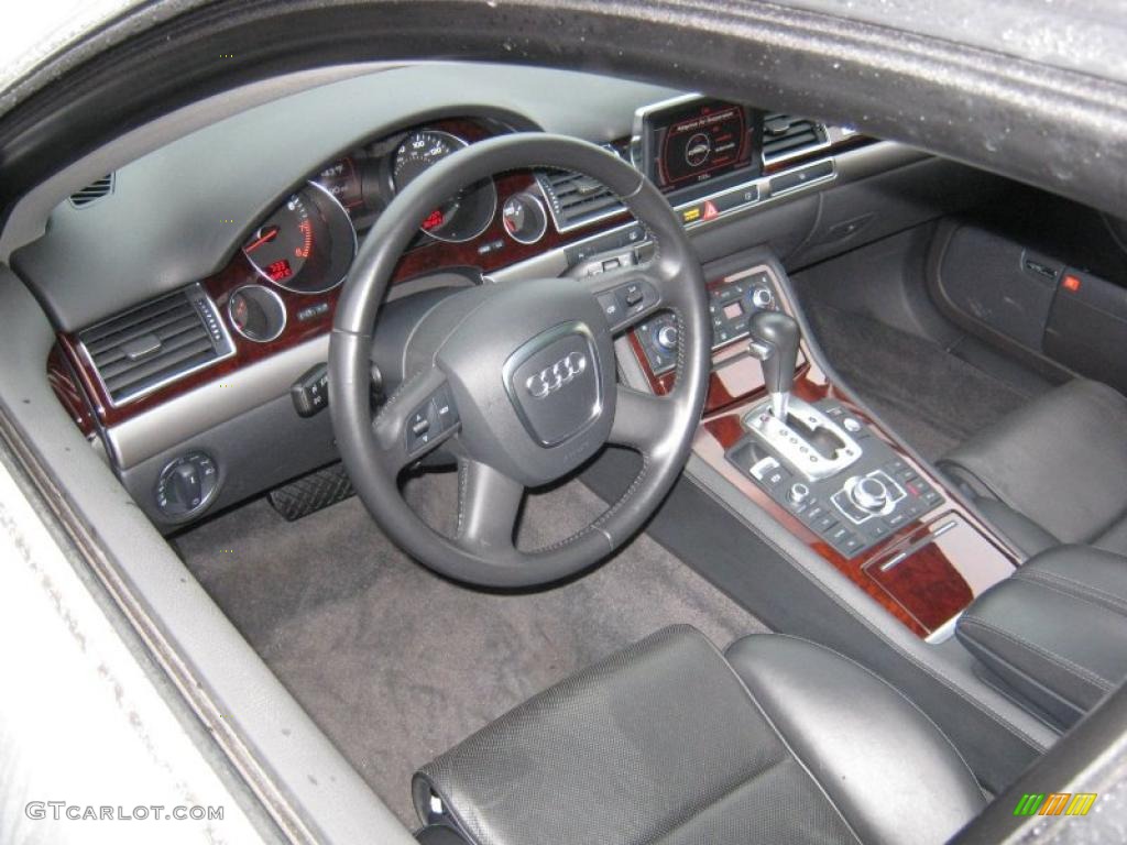 2007 A8 L 4.2 quattro - Light Silver Metallic / Black/Amaretto photo #5