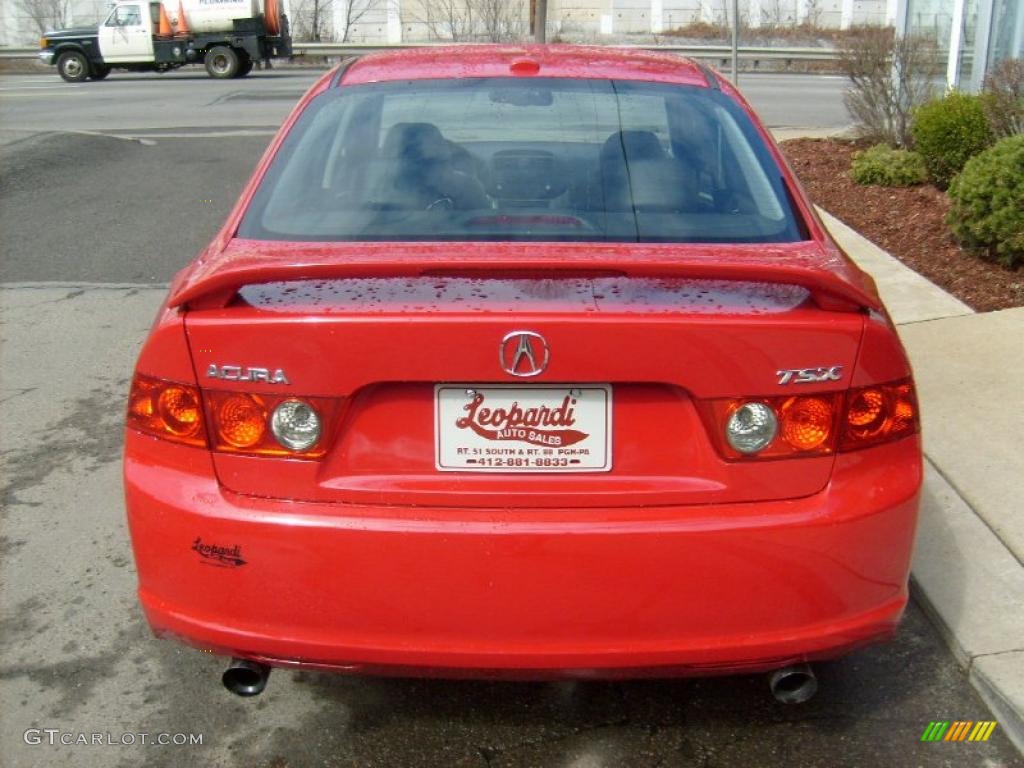 2007 TSX Sedan - Milano Red / Ebony photo #4