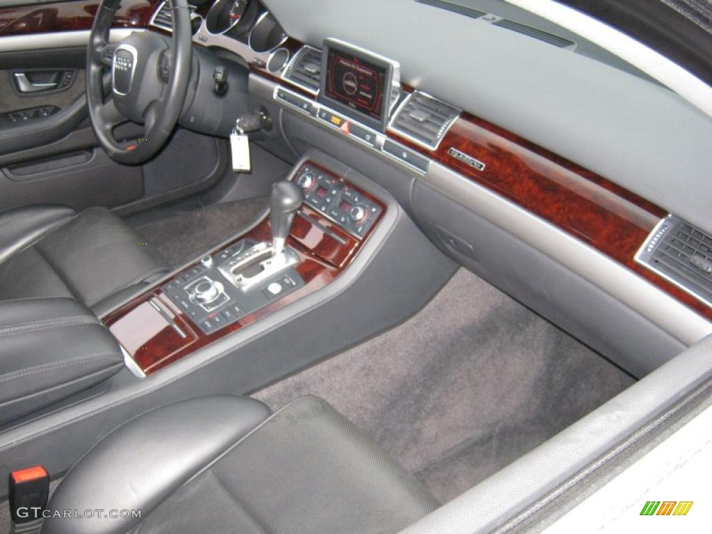 2007 A8 L 4.2 quattro - Light Silver Metallic / Black/Amaretto photo #7