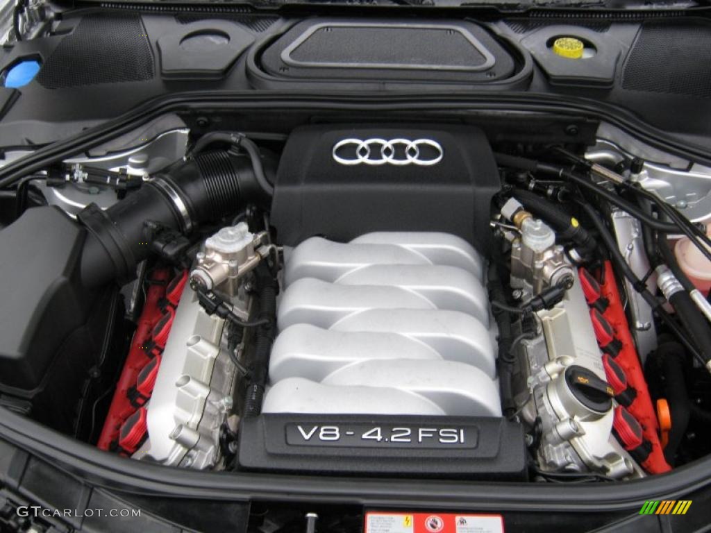 2007 A8 L 4.2 quattro - Light Silver Metallic / Black/Amaretto photo #9