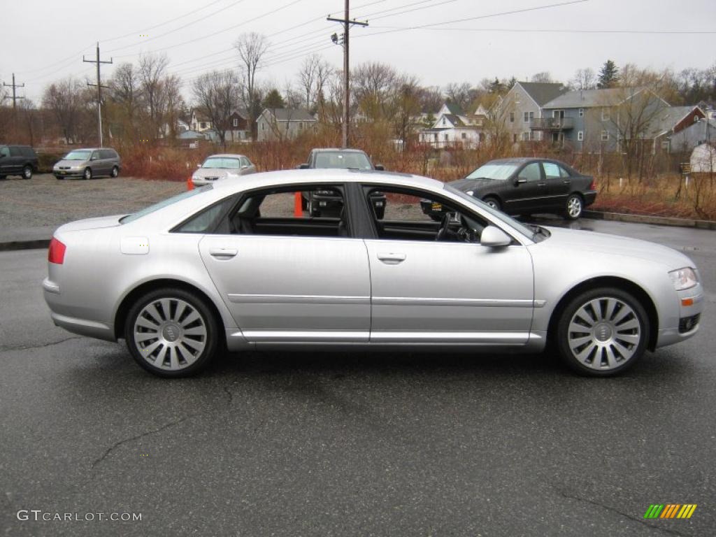 2007 A8 L 4.2 quattro - Light Silver Metallic / Black/Amaretto photo #13