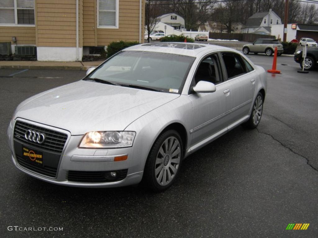 2007 A8 L 4.2 quattro - Light Silver Metallic / Black/Amaretto photo #23