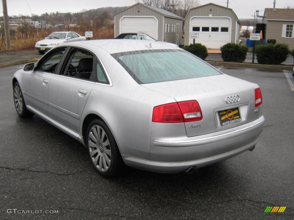 2007 A8 L 4.2 quattro - Light Silver Metallic / Black/Amaretto photo #25