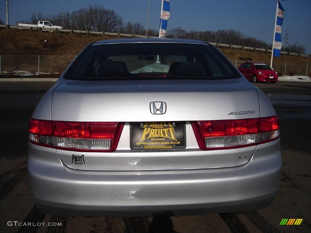 2003 Accord LX Sedan - Satin Silver Metallic / Black photo #4