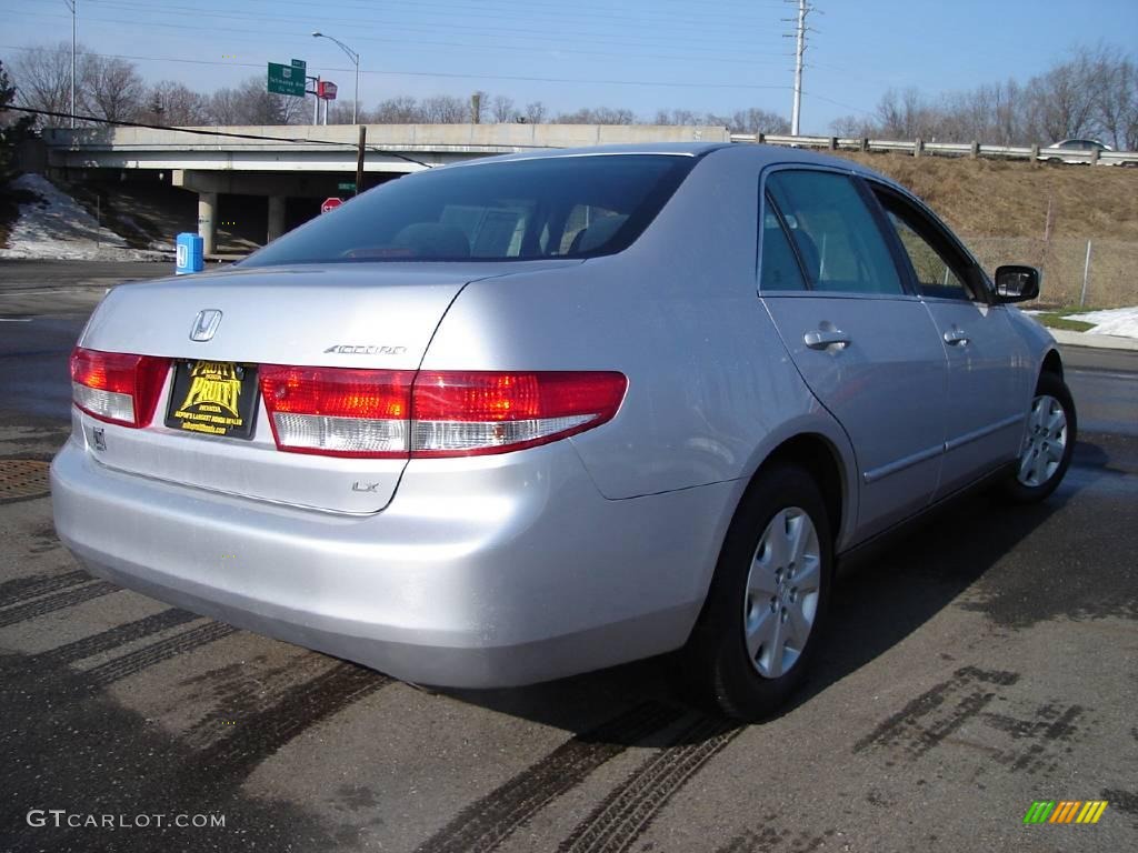 2003 Accord LX Sedan - Satin Silver Metallic / Black photo #5