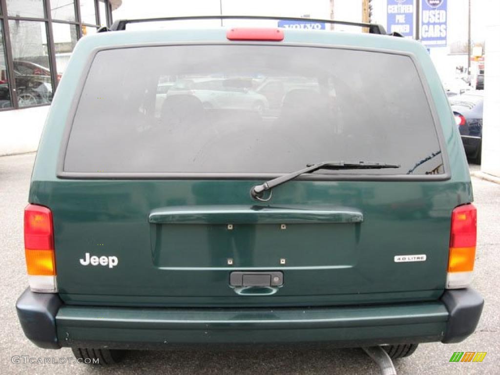 2001 Cherokee Sport 4x4 - Forest Green Pearlcoat / Agate photo #9