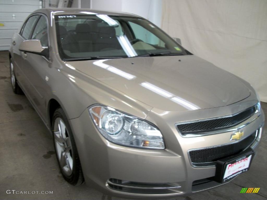 2008 Malibu LT Sedan - Amber Bronze Metallic / Cocoa/Cashmere Beige photo #6