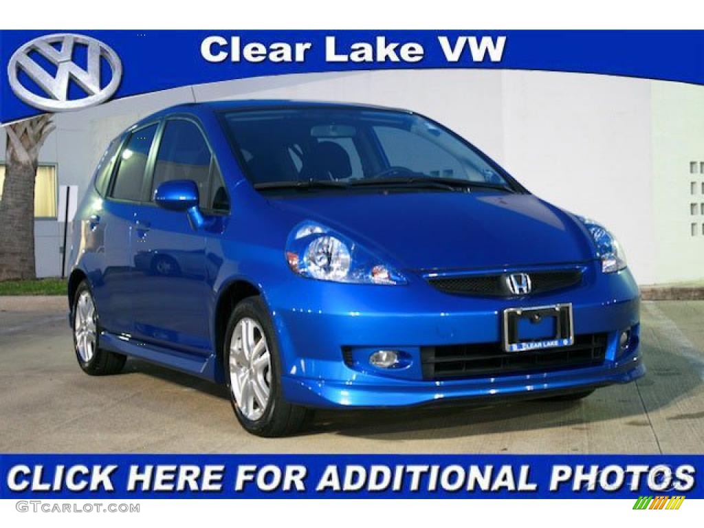 Vivid Blue Pearl Honda Fit