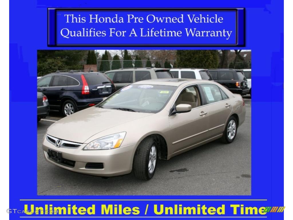2007 Accord EX Sedan - Desert Mist Metallic / Ivory photo #1