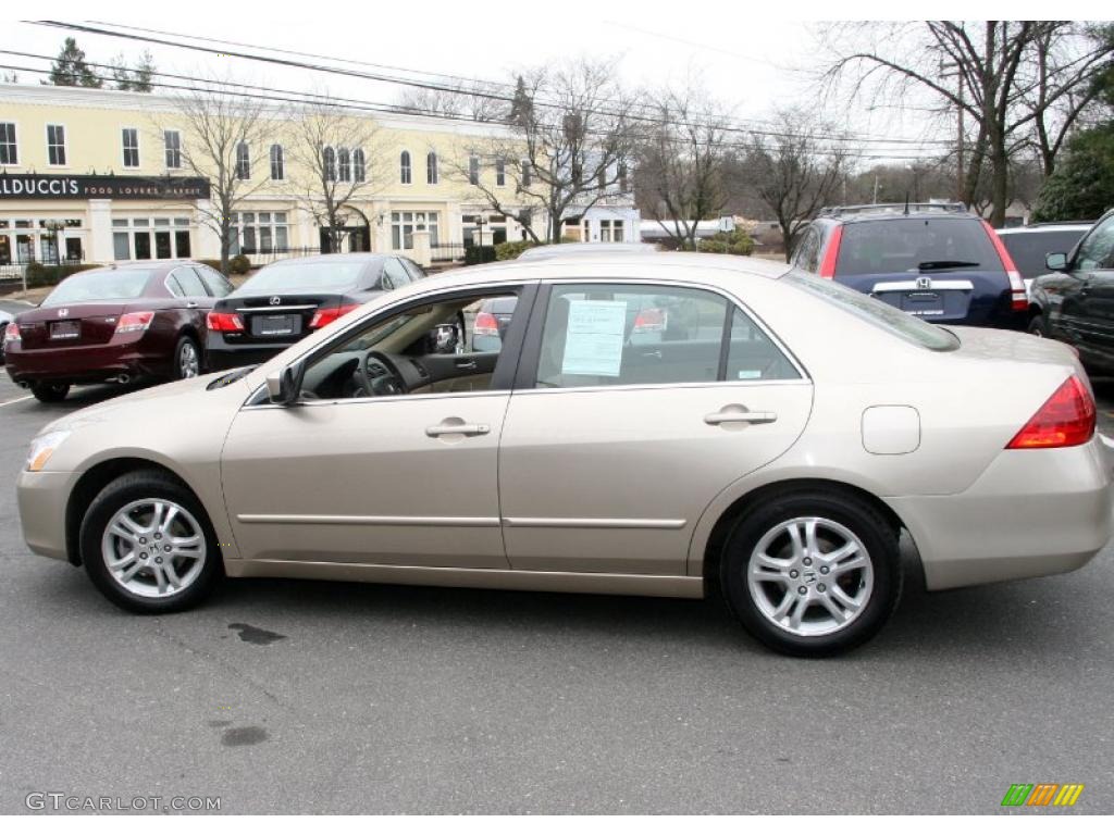 2007 Accord EX Sedan - Desert Mist Metallic / Ivory photo #10