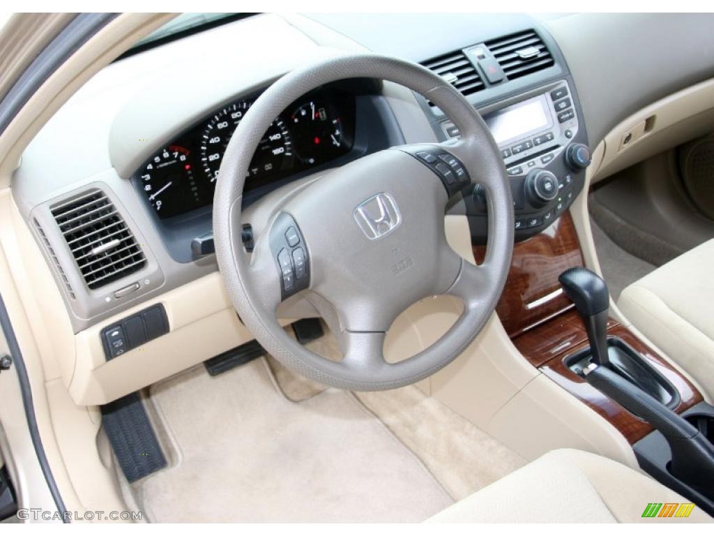 2007 Accord EX Sedan - Desert Mist Metallic / Ivory photo #12