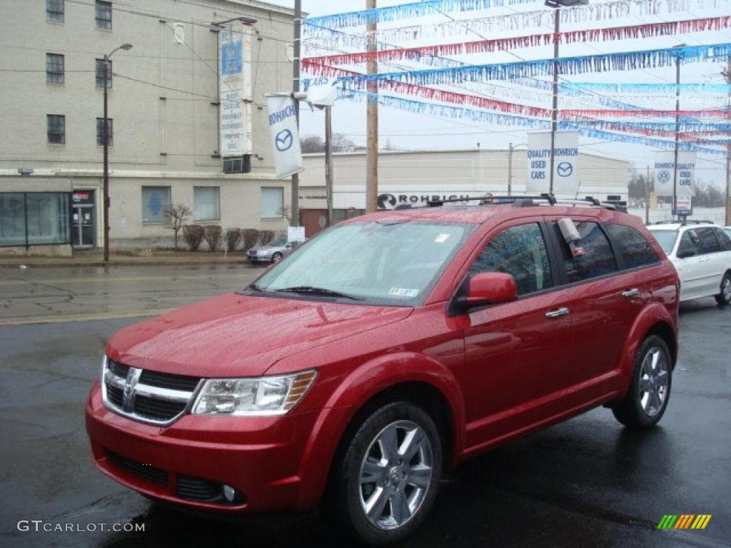 2010 Journey R/T AWD - Inferno Red Crystal Pearl Coat / Dark Slate Gray photo #1