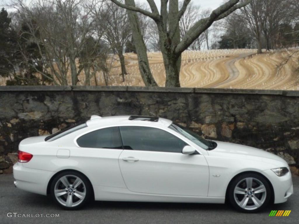 2008 3 Series 335i Coupe - Alpine White / Black photo #2