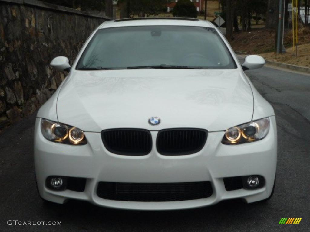 2008 3 Series 335i Coupe - Alpine White / Black photo #3