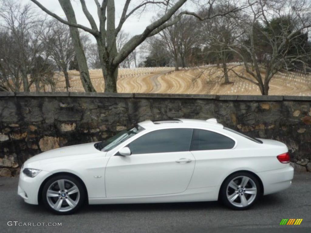 2008 3 Series 335i Coupe - Alpine White / Black photo #5