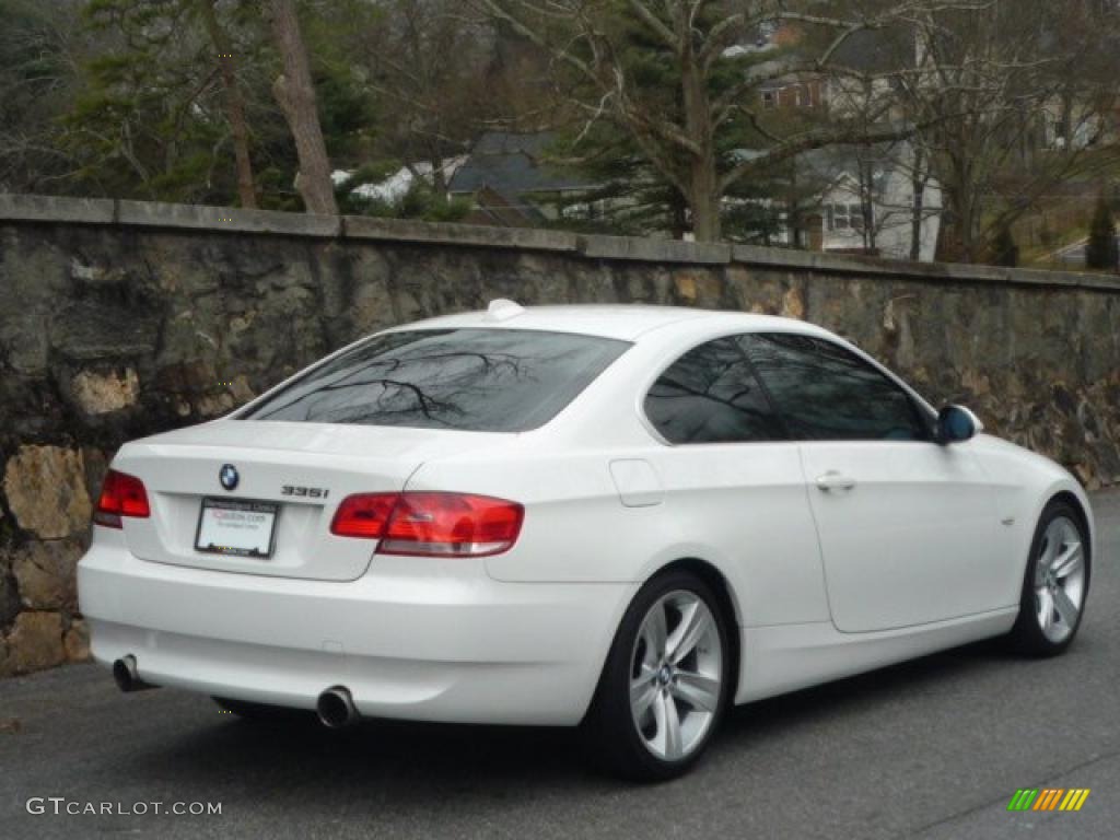 2008 3 Series 335i Coupe - Alpine White / Black photo #12