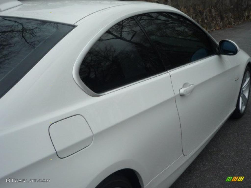 2008 3 Series 335i Coupe - Alpine White / Black photo #13