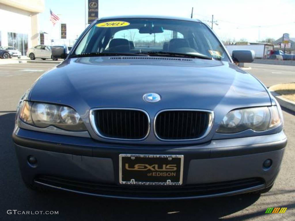 2003 3 Series 325xi Sedan - Steel Blue Metallic / Black photo #2