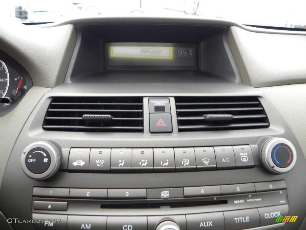 2009 Accord LX Sedan - Crystal Black Pearl / Ivory photo #17