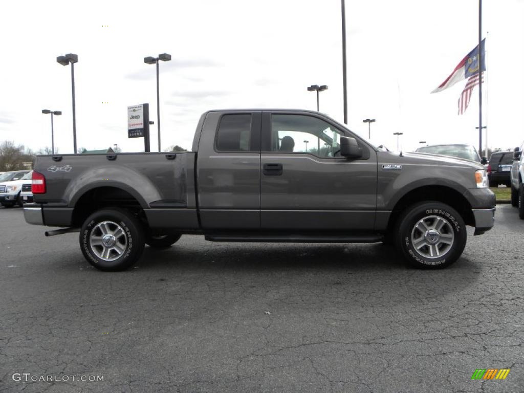 2005 F150 XLT SuperCab 4x4 - Dark Shadow Grey Metallic / Medium Flint Grey photo #2
